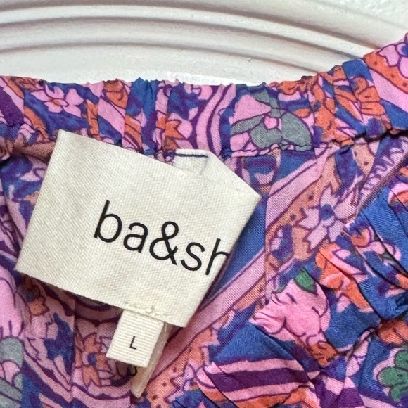 NWT ba&sh Fenji Off the‎ Shoulder Top in Blue Size Large - Picture 8 of 9